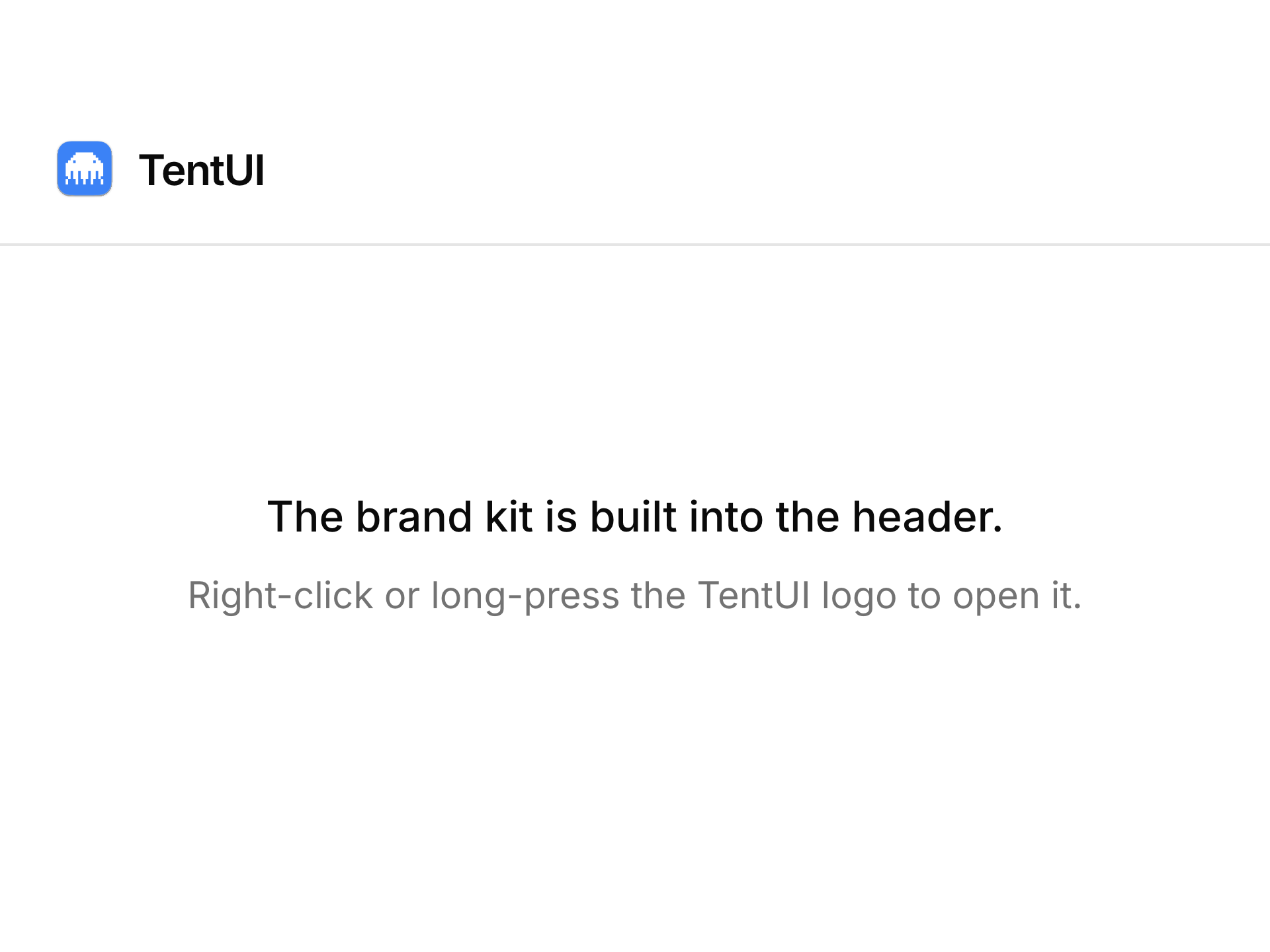 Brand Context Menu light preview