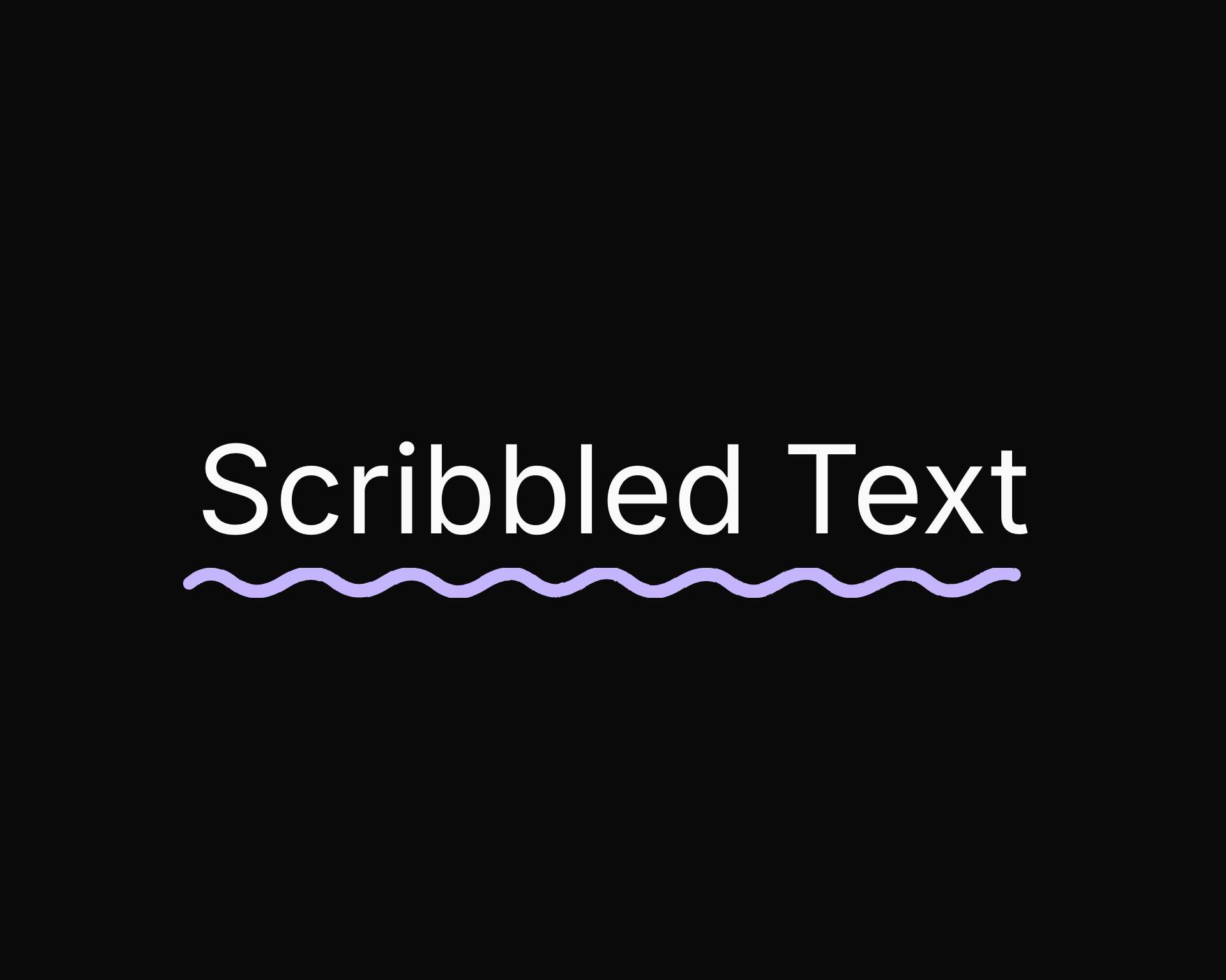 Scribbled Text dark preview