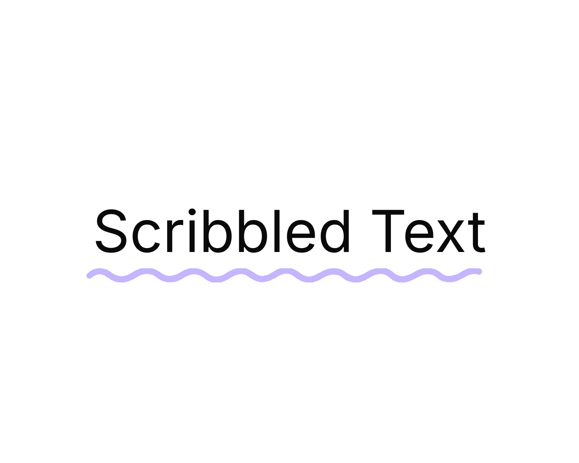 Scribbled Text light preview