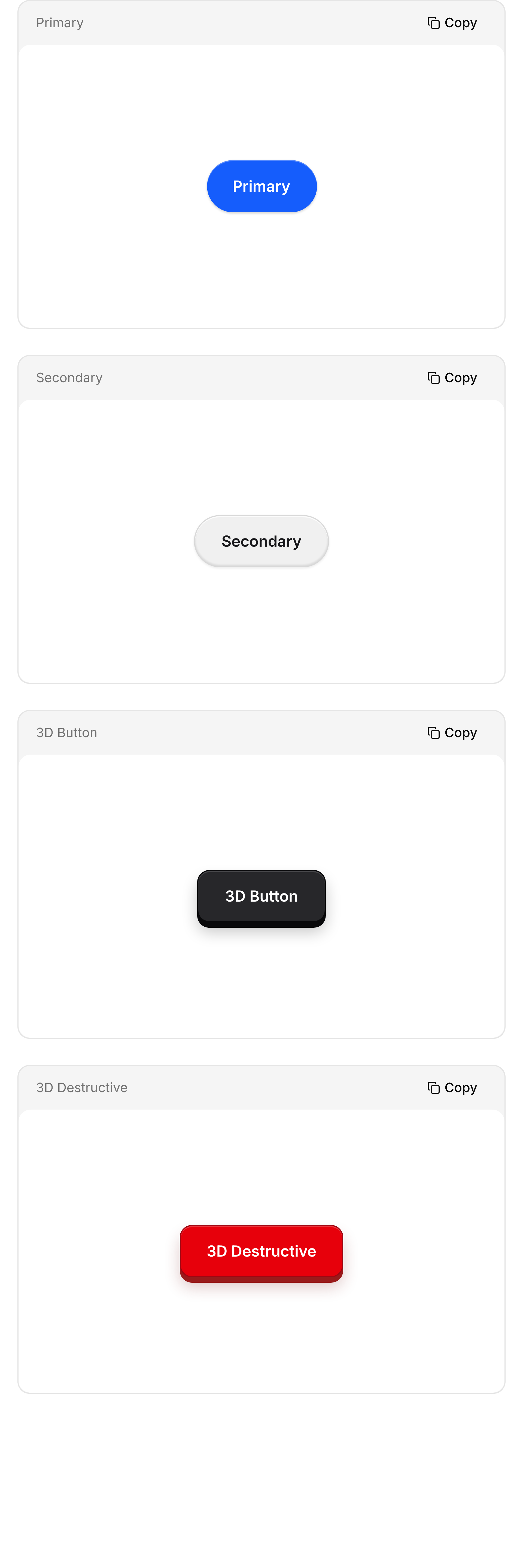 Tailwind CSS Buttons light preview